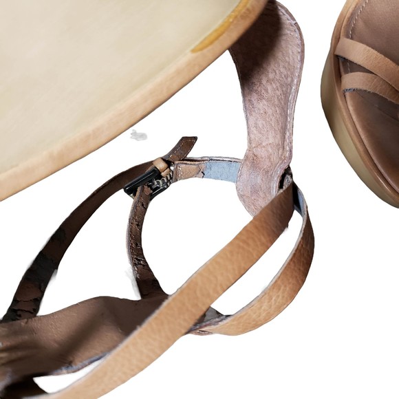 B. Makowsky Women's size 10 Brown Strappy 4-inch Sandals Heels AS IS NO BOX - Picture 10 of 10